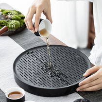 Zhen Ware ceramic dry bubble tea tray water storage household tea table drain small tea Sea small tray drainage tea ceremony tea set