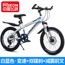 Flying pigeon primary school student bicycle variable speed fall brake fourth fifth and sixth grade middle school children two-wheeled bicycle ten-year-old boy 10 rides