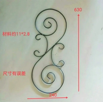 Wrought iron gate accessories iron flowers hand-bent flowers wrought iron staircase accessories European style wrought iron accessories large door flowers