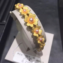 Hong Kong Zhou Sengsheng counter Pearl Flower Bracelet