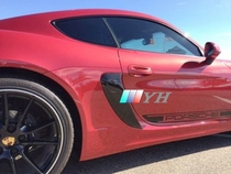 Suitable for Porsche 13-16 carbon fiber 981 Cayman Boxster GTS GT4 side air outlet