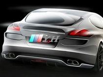 Suitable for carbon fiber Porsche 10-12 PANAMERA 970 modified surround rear bumper air intake