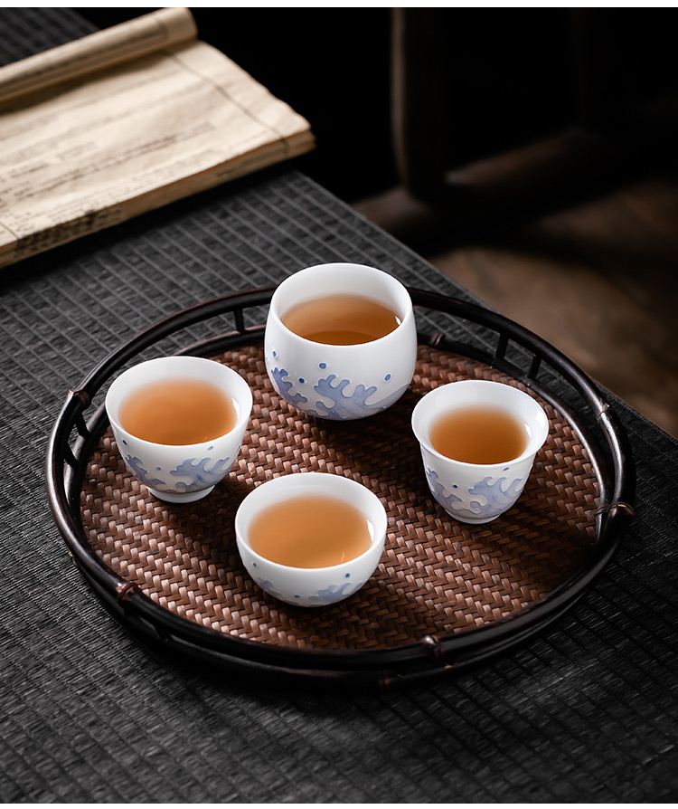 Pole element | a field'm kung fu tea cup home tea cup sample tea cup ceramic checking personal master cup of tea