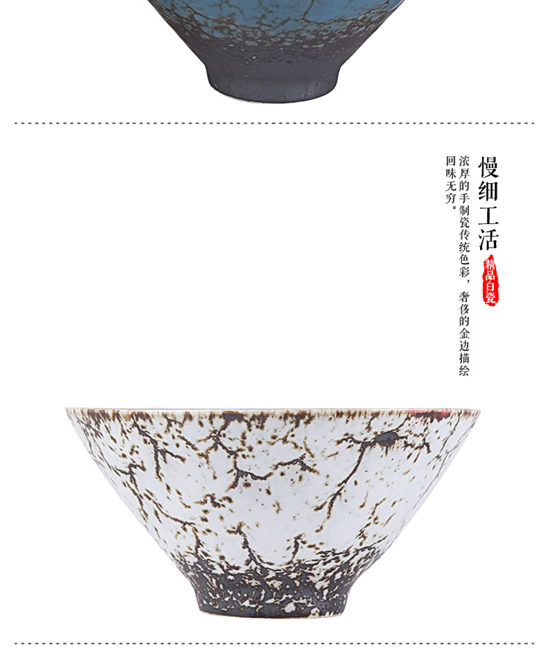 Ceramic tea light perfectly playable cup silver cup silver 999 kunfu tea authentic hand coppering. As silver cup sample tea cup master list