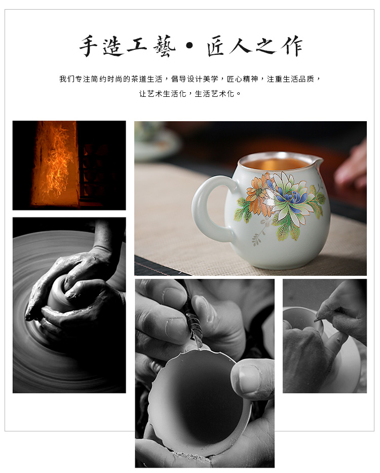 To heat your up tasted silver gilding silver 999 kung fu tea tea tea fair keller, ceramic household tea accessories