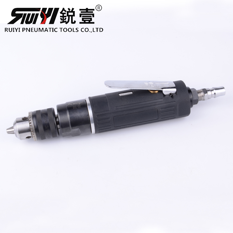 Ruiyi 7001 straight low speed 3 8 pneumatic drill air drill industrial-grade air drill drilling and punching pneumatic tools