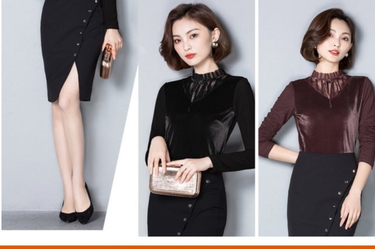 Xuân 2018 mới chồi lụa tơ tằm phần mỏng chạm đáy áo sơ mi nữ dài tay áo thun nữ mùa đông dày ấm nhỏ áo phông nữ