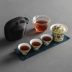 耀 珐琅彩 一壶 Du lịch ngoài trời Kung Fu Cup Cover Set Set - Trà sứ ấm trà thủy tinh Trà sứ