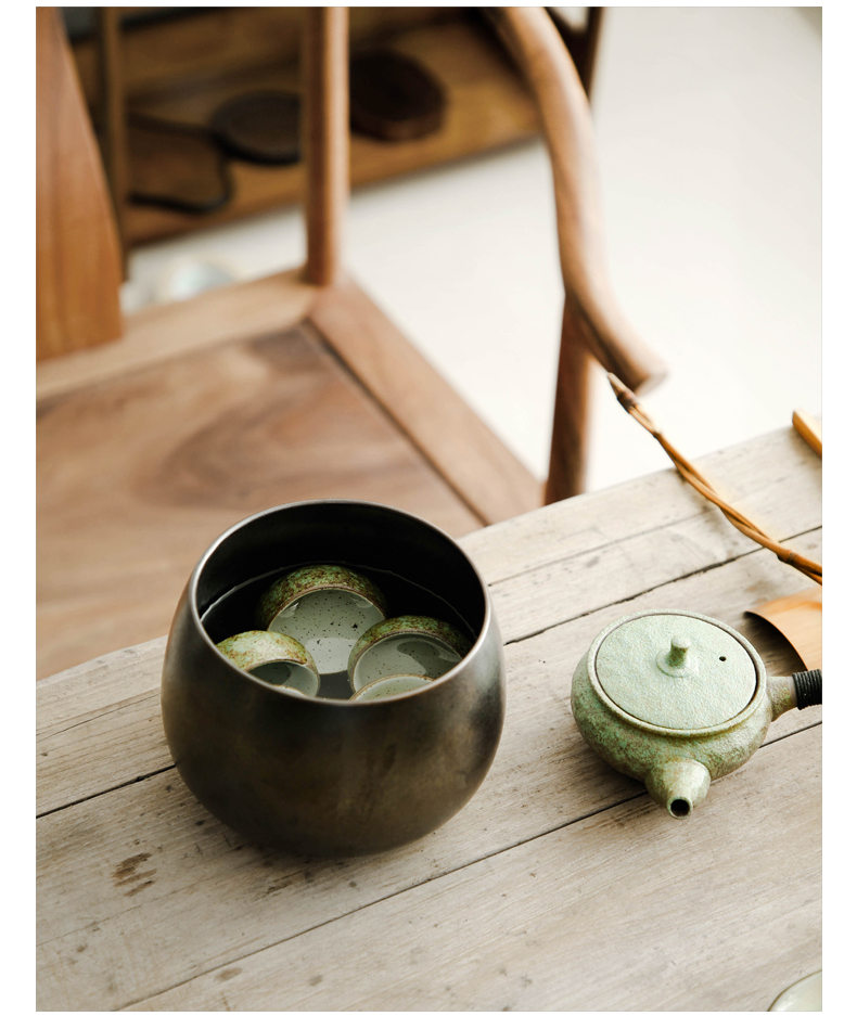 Bo yiu-chee ceramic tea to wash to the oversized retro household in hot dry tea table cylinder washing water jar kung fu tea accessories
