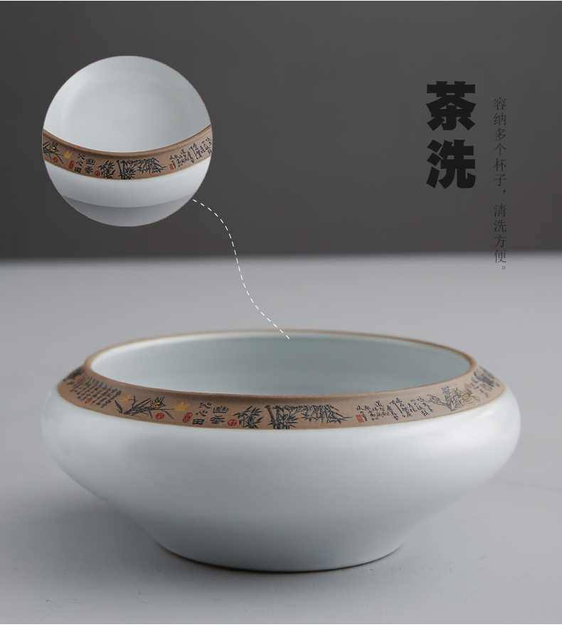 Bo yiu-chee your up tea set ice crack household contracted Japanese start restoring ancient ways of a complete set of kung fu ceramic tea cup