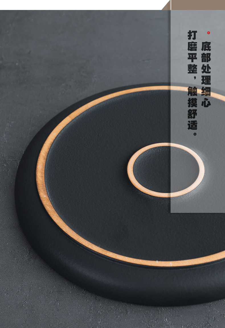 Bo yiu-chee retro coarse pottery kung fu tea set contracted household ceramics hand grasp the teapot tea set gift boxes