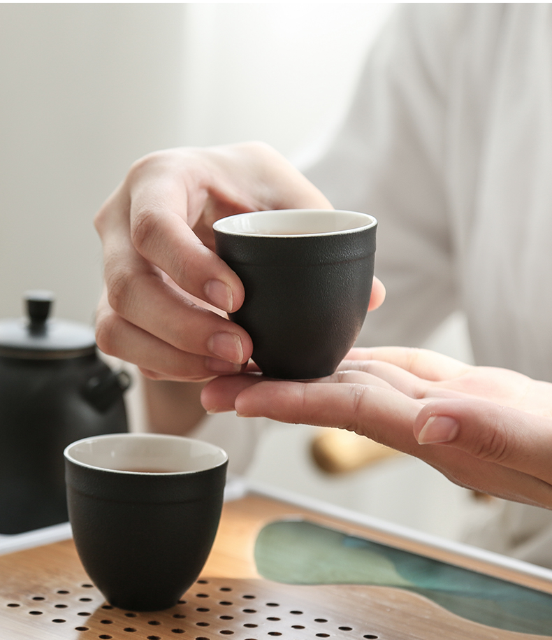 Bo yiu-chee contracted kung fu tea set ceramic teapot tea tray was contracted household gifts tea, a complete set of gift box