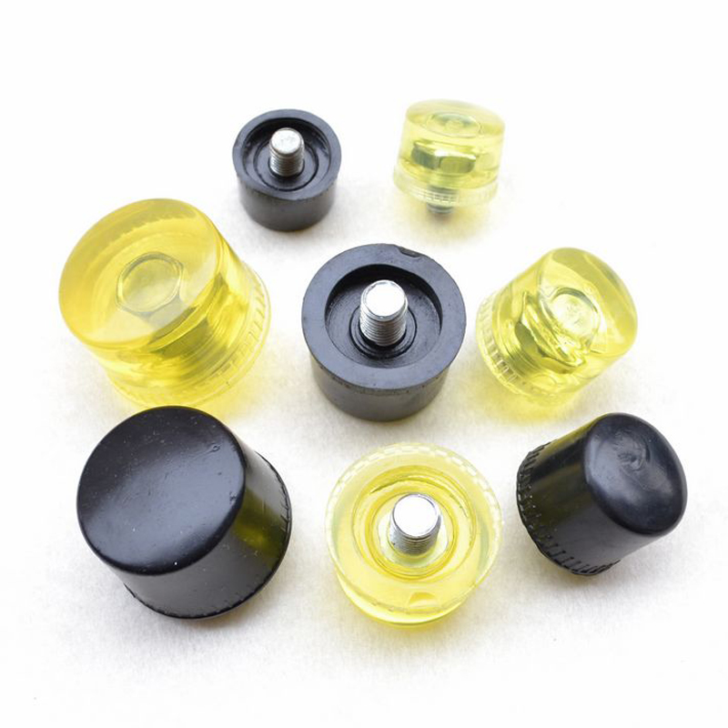 Wave shield steel pipe handle mounting hammer Hammer Small rubber hammer Rubber hammer Mounting hammer