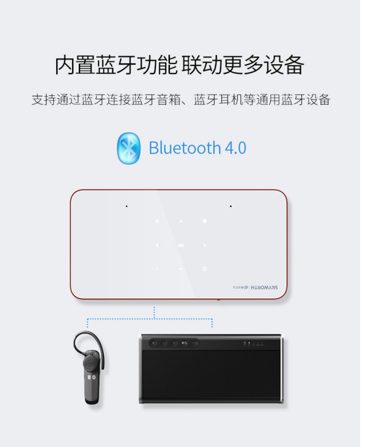 Lưu trữ Skyworth 2019 máy chiếu điện thoại di động mới nhà nhỏ cầm tay wifi không dây máy chiếu tại nhà HD 1080p Android mini mini cầm tay không có TV màn hình - Máy chiếu