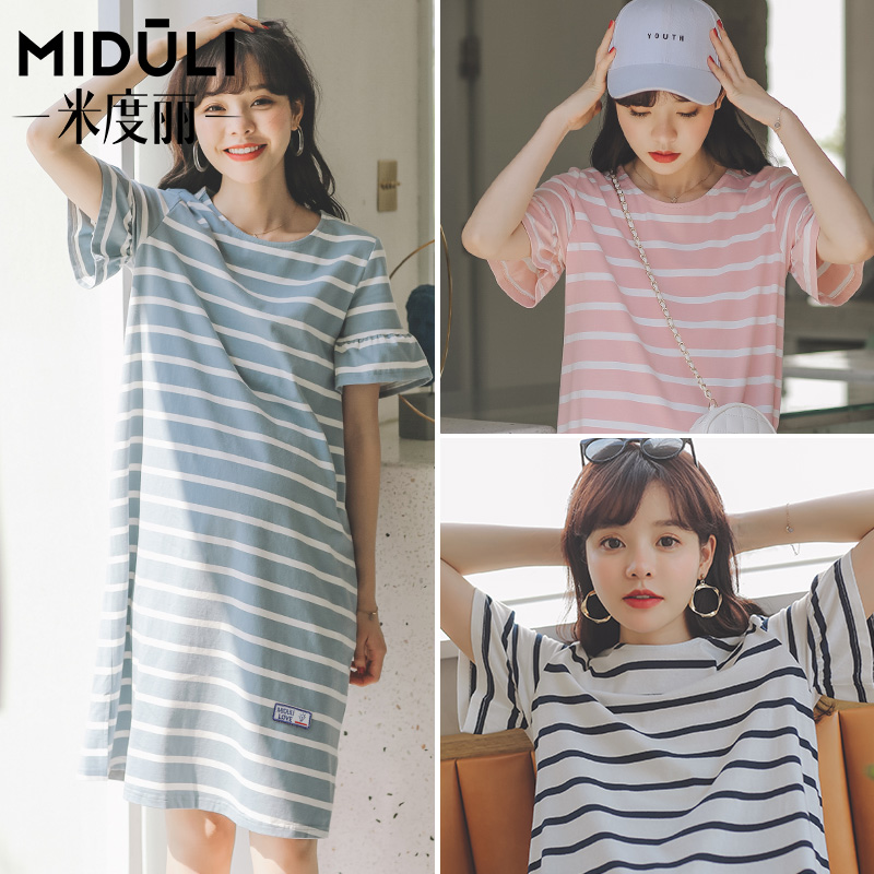 Beidui pregnant woman foreign dress Summer dress short sleeve gestation woman dress with summer dress blouse 2022 spring summer slim fit T-shirt dress