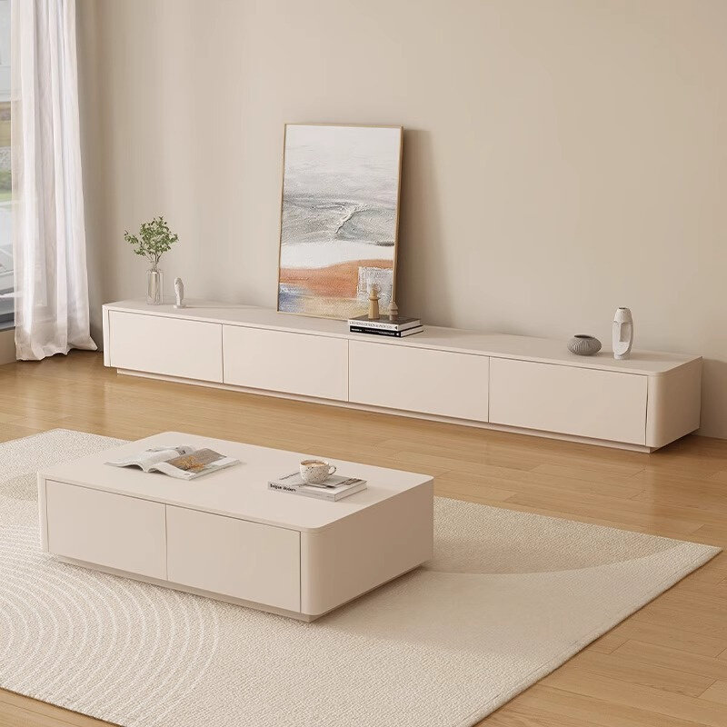 TV cabinet minimalist modern small family Living room Home TV cabinet Light Arrival Cabinet Tea Table TV Cabinet Combo-Taobao