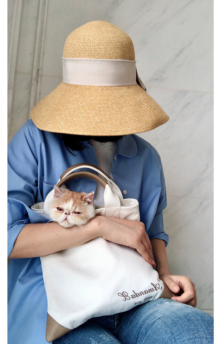 AmandaX Classic hand-held canvas bag embroidered patchouled sheepskin eco-friendly canvas tote bag