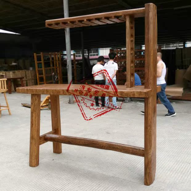 DF114 Elm thanh gỗ thanh bàn thanh bàn ghế đơn giản và hiện đại cao bàn nội thất sáng tạo - Bàn / Bàn bàn gỗ mini