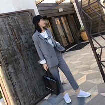  Sandro Moscoloni 2021 new small suit two-piece suit temperament is thin waist Hepburn style suit