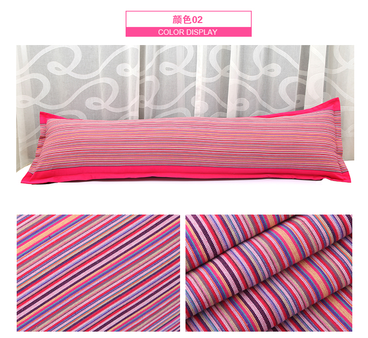 100% cotton cũ vải thô cộng với vỏ gối đôi dài 1,21,51,8 m gối bông có thể giặt mà không bị biến dạng gối tựa lưng sofa