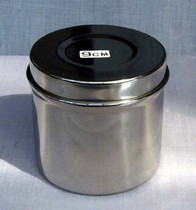 Thickened stainless steel cotton jar disinfection tank grease tank cotton jar alcohol iodine cotton tank