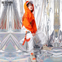 Girls Jazz Dance Performance Costume Children Hip Hop Street Dance Set Spring and Summer Girls Umbilical Clothes Tide Clothes