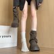 Short boots for women 2025 new autumn and winter fashionable and versatile super hot and good-looking Martin boots British style trouser boots