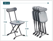 Folding chair stool Household backrest chair Dining table stool High dining chair Small round stool bench Simple dormitory Simple and portable