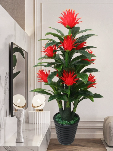 Бионическое зеленое растение в горшках гостиная комната