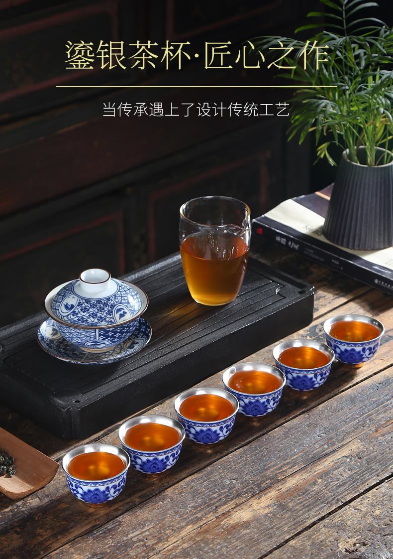 The Sample tea cup single CPU ceramic masters cup kung fu tea cup under the glaze color hand - made white porcelain porcelain small personal tea cup