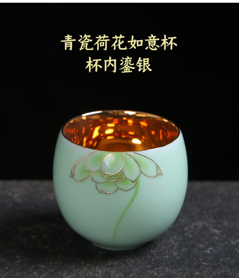 Inferior smooth fat white ceramic cups sample tea cup kung fu tea set small bowl name plum single CPU master cup tea light