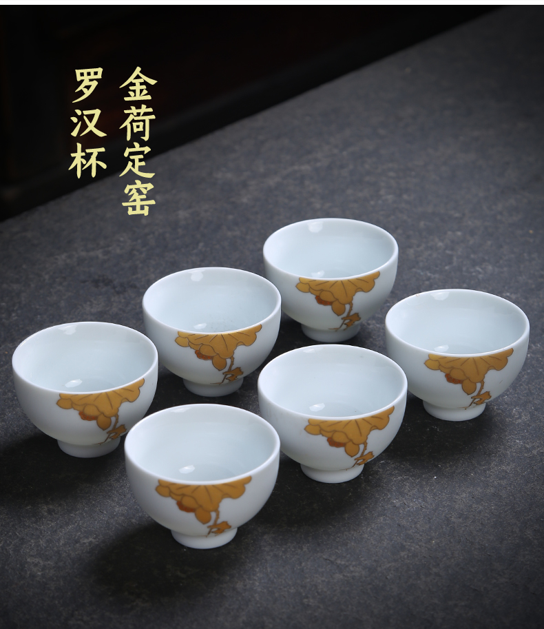 Inferior smooth sample tea cup ceramics up porcelain master cup personal cup single CPU kung fu tea cups tea cup