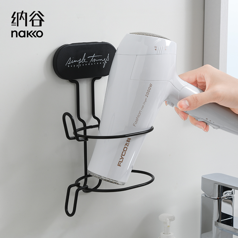Punch-free hairdryer rack wall hanging rack sucker bathroom toilet toilet air dryer