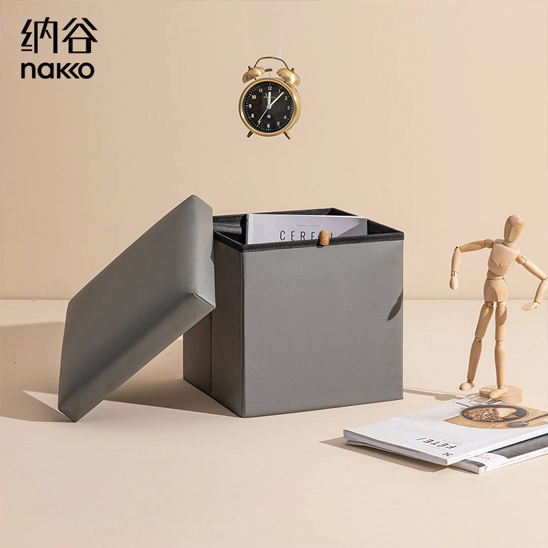 Nagu folding storage stool storage stool can sit home changing shoes small stool simple modern multifunctional sofa stool
