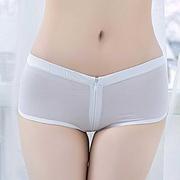 Sexy quần lót cô gái lụa ren băng trong suốt bông quần short nóng mã lớn không rõ ràng thấp eo quần tam giác đầu.