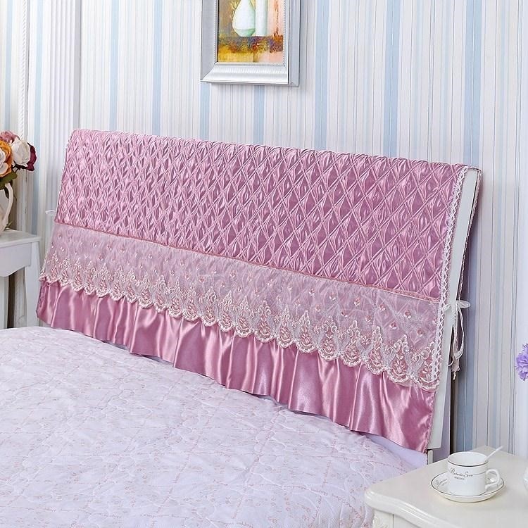 Backrest Bedside cover cover plus cotton dust cover Bed cover cloth cover Head cover 1 8m bed solid wood wear-resistant padded soft bag