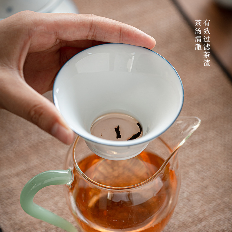 Jingdezhen tea suit pure manual hand - made ceramic cups domestic modern Japanese tea is a complete set of the teapot