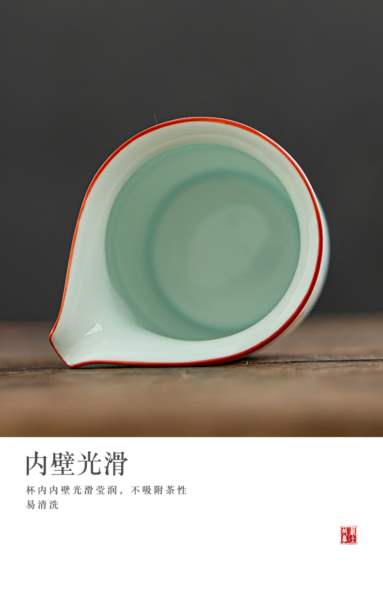 Earth story of jingdezhen ceramic fair keller hand - made name plum and small tea points sea tea tea set fair cup