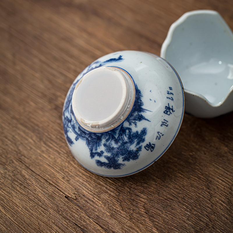 Jingdezhen porcelain hand - made) ancient some ceramic porcelain kung fu tea set of the filter tea tea - leaf filter tea accessories