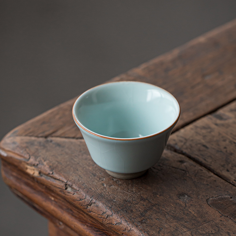 Open the slice your up with azure can raise your porcelain kung fu tea cups large personal cup ice crack glaze pure checking tea service master