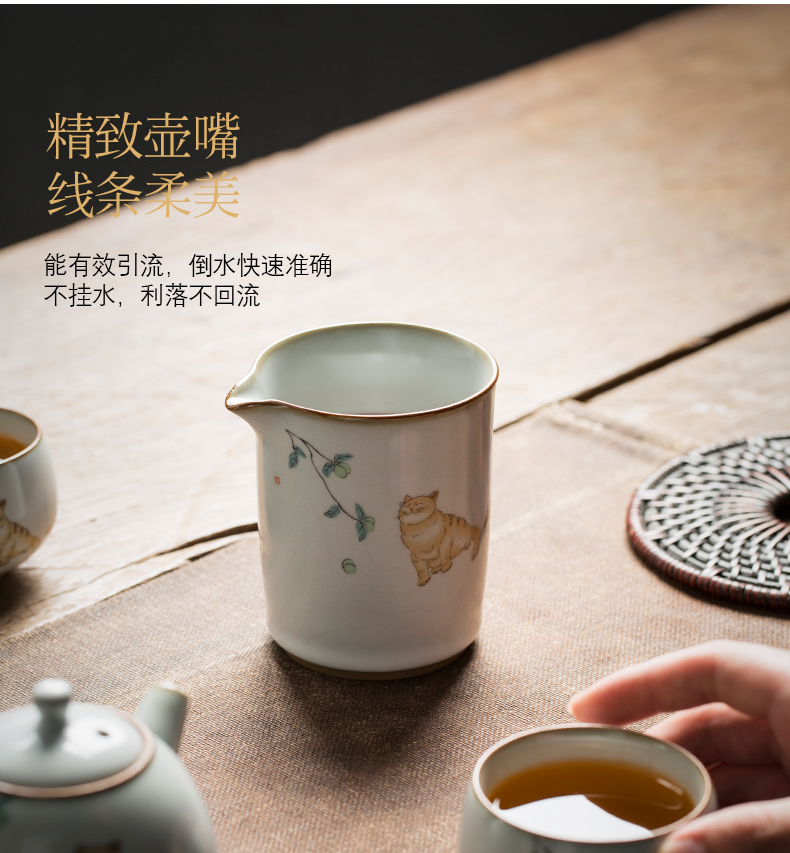 Jingdezhen Japanese your up kung fu tea pot set a small set of contracted and I home sitting room of a complete set of office