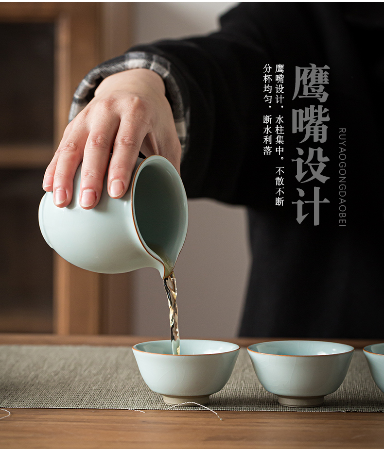 Jingdezhen azure pure manual your up kung fu tea set home sitting room tea ceramic cups xi shi pot