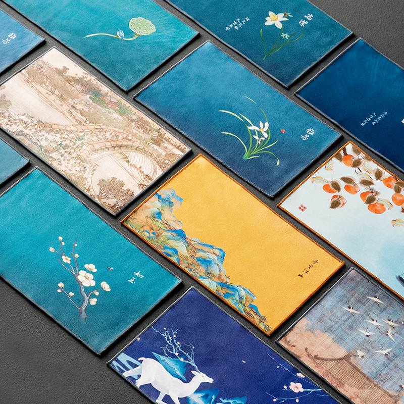 Suede Tea Towel, Tea Cloth, Tea Table Towel, Cleaning Cloth, Light Luxury Chinese Style Absorbent Teapot Towel, Tea Mat, Kung Fu Tea Set Accessories