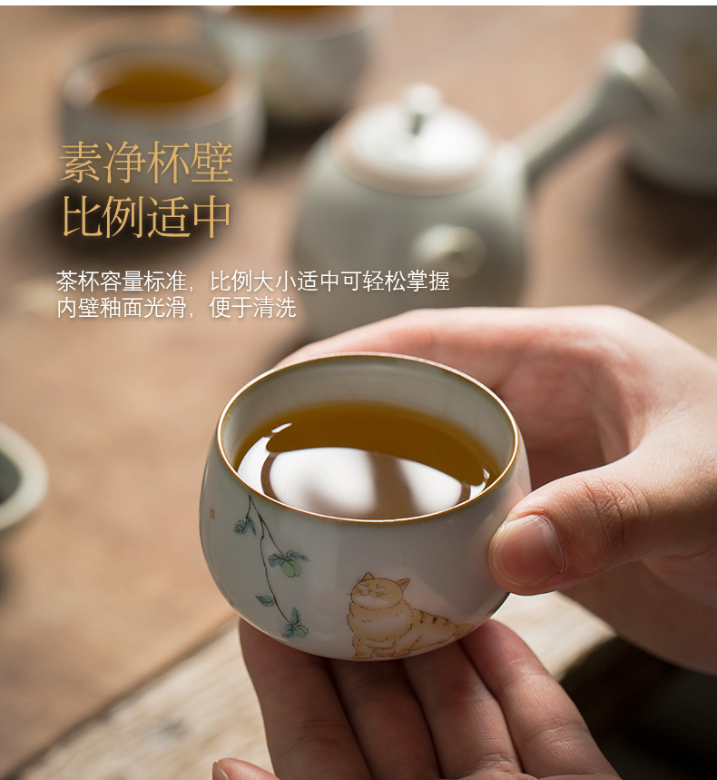 Jingdezhen Japanese your up kung fu tea pot set a small set of contracted and I home sitting room of a complete set of office