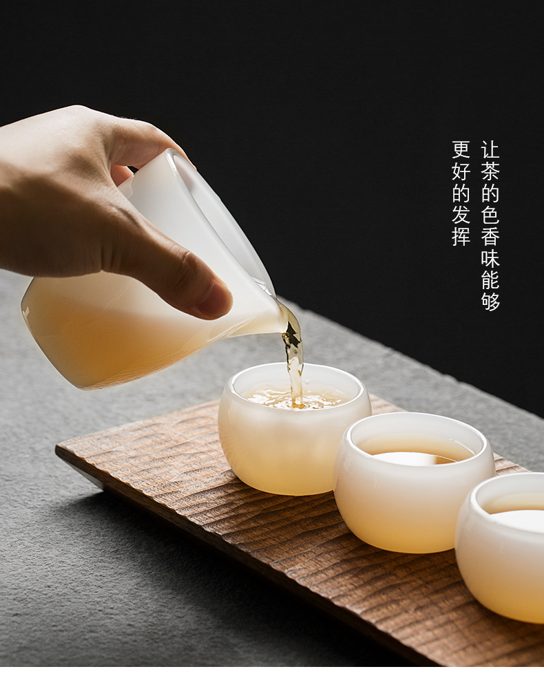 Soil fair story white porcelain cup points happens glass colored glaze tea tea is tea sea seats kung fu tea set