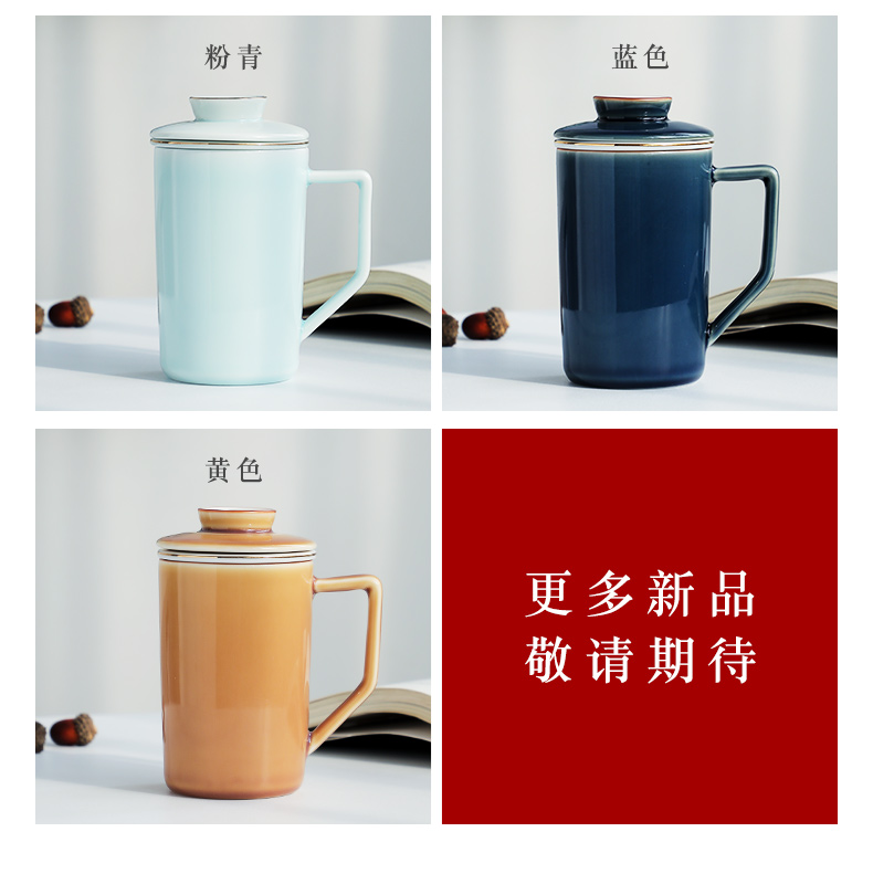 Jingdezhen creative move glass ceramic mark tide lovers ultimately responds a cup of coffee cup men 's and women' s cup