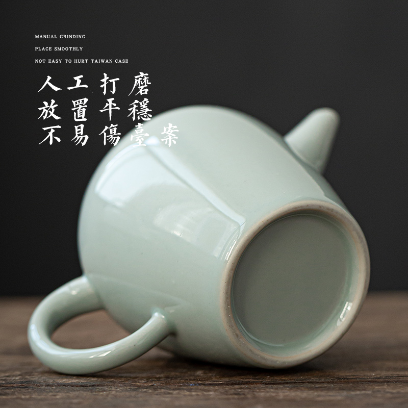 Earth story jingdezhen archaize single pot of kung fu tea set ceramic teapot hand - made lotus vesicles pot