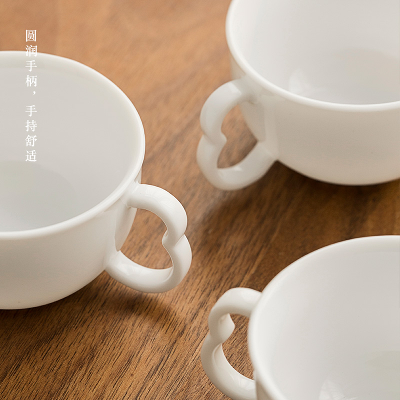 Earth story jingdezhen tea sweet white ceramic household kung fu tea set a complete set of tea cups portable bag