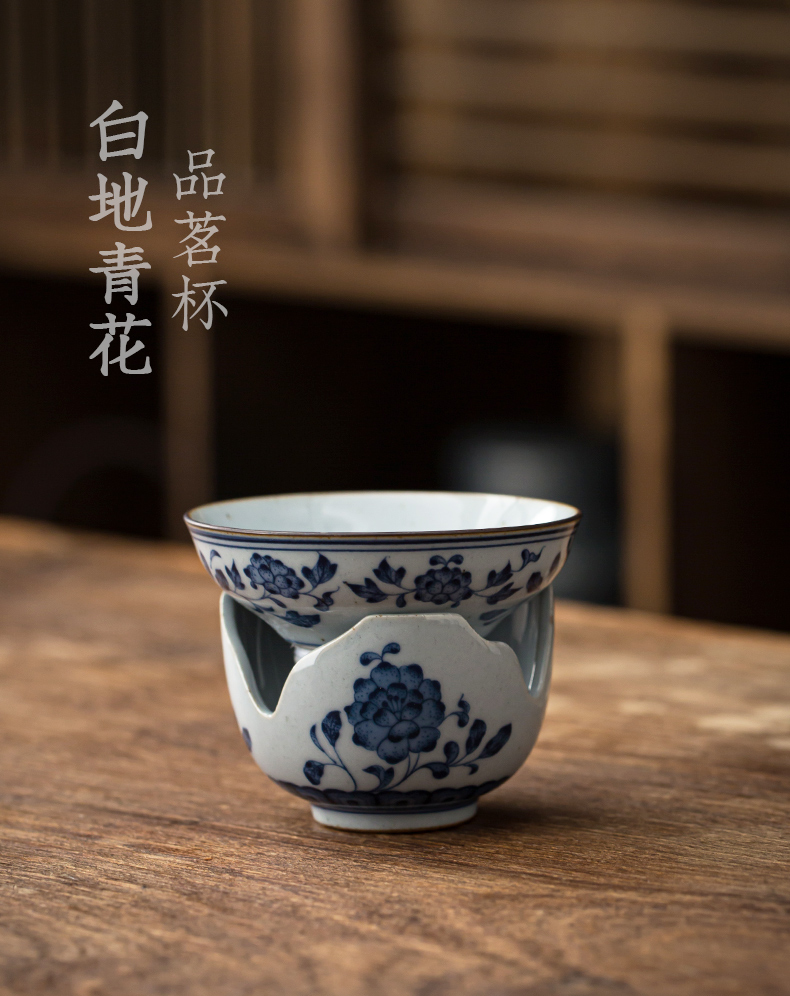 Blue and white tea) exchanger with the ceramics filter separator creative kung fu tea accessories make tea tea strainer