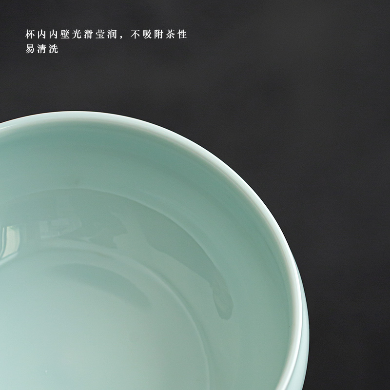 Earth story hand - made name plum shadow oolong tea wash your cup under glaze color celadon bowl of tea with zero water jar water washing